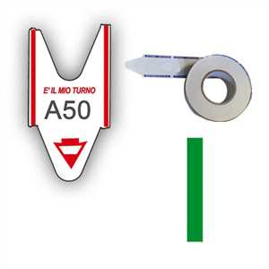 ELIMINACODE Conf.5 ROTOLI VERDE 2000Tagliandi PRINTEX