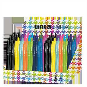 DISPLAY PENNE GEL 0,7 FUSTO COLORATO I'M TINTAUNITA (16B+16N)