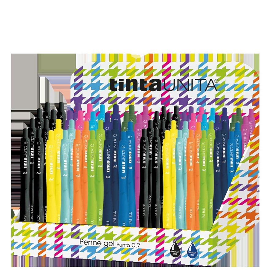 DISPLAY PENNE GEL 0,7 FUSTO COLORATO I'M TINTAUNITA (16B+16N)
