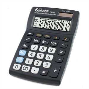 CALCOLATRICE DA TAVOLO TITANIUM 73032 12CF
