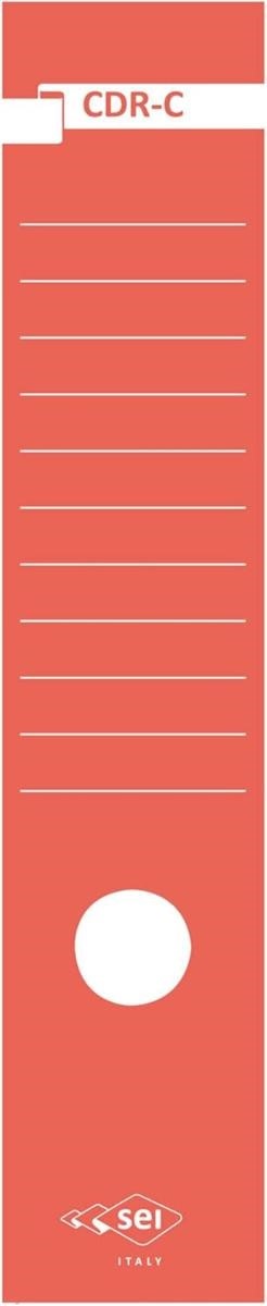 COPRIDORSI ADESIVI IN CARTA CDR-C 7x34,5cm pz10 ROSSO