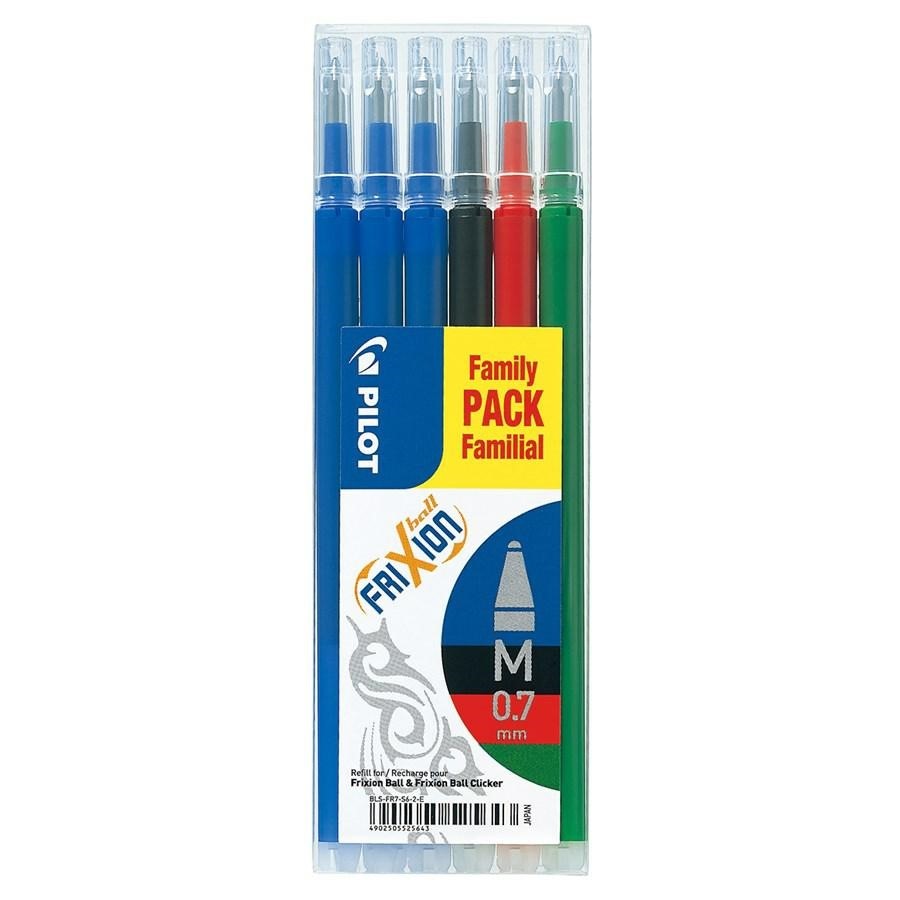 REFILL FRIXION PZ.6 ASS.            (3BL/1N/1R/1V)