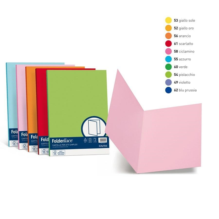 CARTELLA  pz25 BRISTOL ASSORTITE gr200