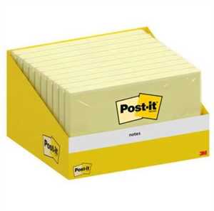 POST-IT mm76x127 GIALLO CANARY 3M 6830-CY INCELOFANATO SINGOLARMENTE