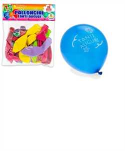 TEO'S PALLONCINI PZ.25 COLORATI TANTI AUGURI 25CM