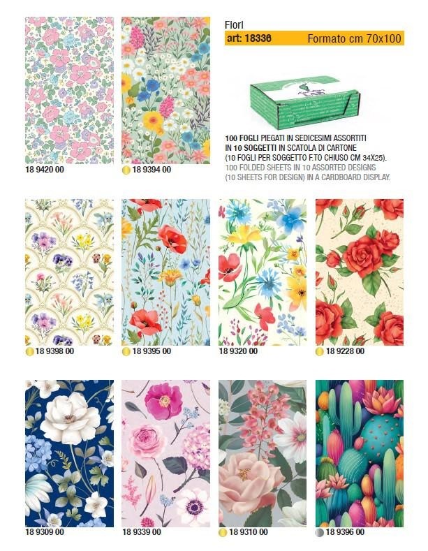CARTA REGALO 100X70 100FF FIORI