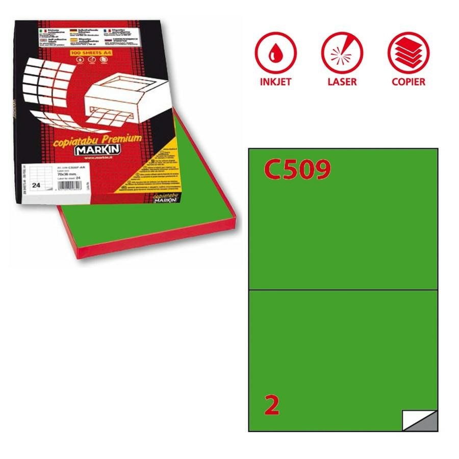 Etich. COLOR A4 210X148 (C509) VERDE