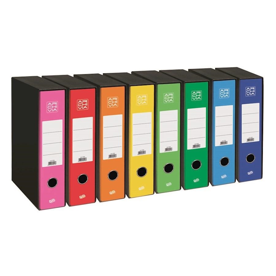 Registratore PROTOCOLLO Azzurro Dorso 8