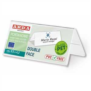 PORTANOMI A CAVALLETTO IN PET CM.9X4,2