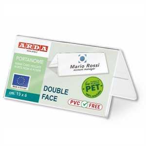 PORTANOMI A CAVALLETTO IN PET CM.19X6