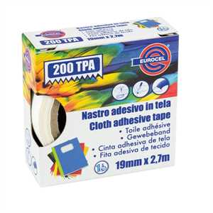 NASTRO ADESIVO TELATO Rosso mm19xmt20,7