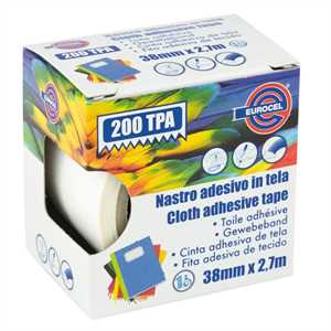 NASTRO ADESIVO TELATO Bianco mm38xmt2,7