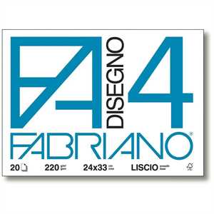 FABRIANO Blocco F4 cm33x48 Liscio ff20 220gr