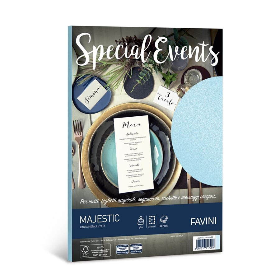 BUSTA SPECIAL EVENTS pz10 11X22 AZZURRO
