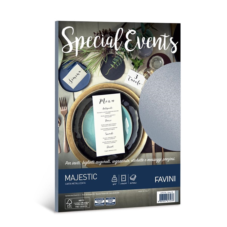 BUSTA SPECIAL EVENTS pz10 11X22 ARGENTO