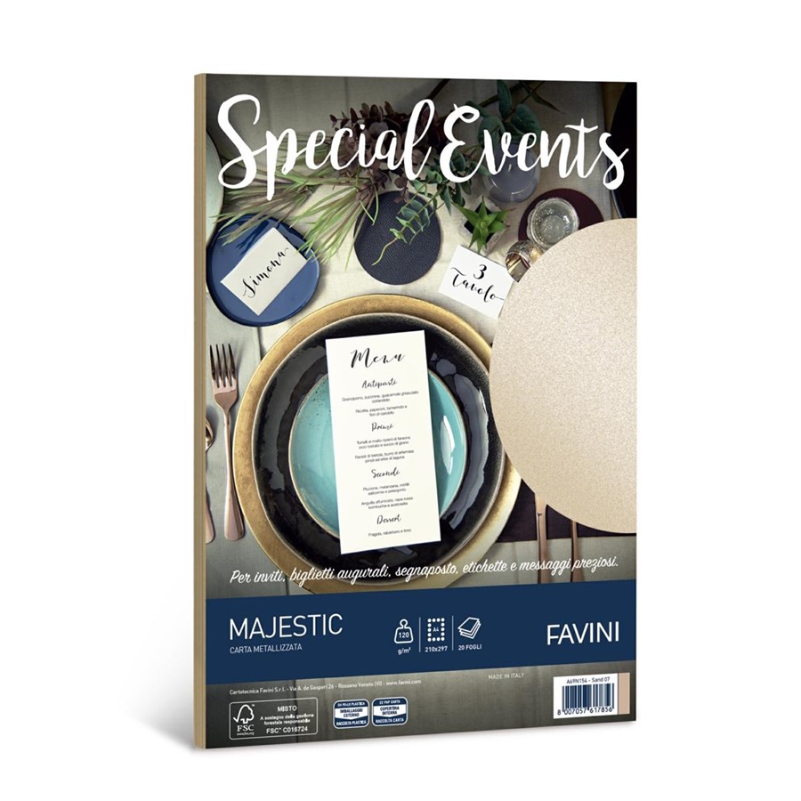 BUSTA SPECIAL EVENTS pz10 11X22 SABBIA