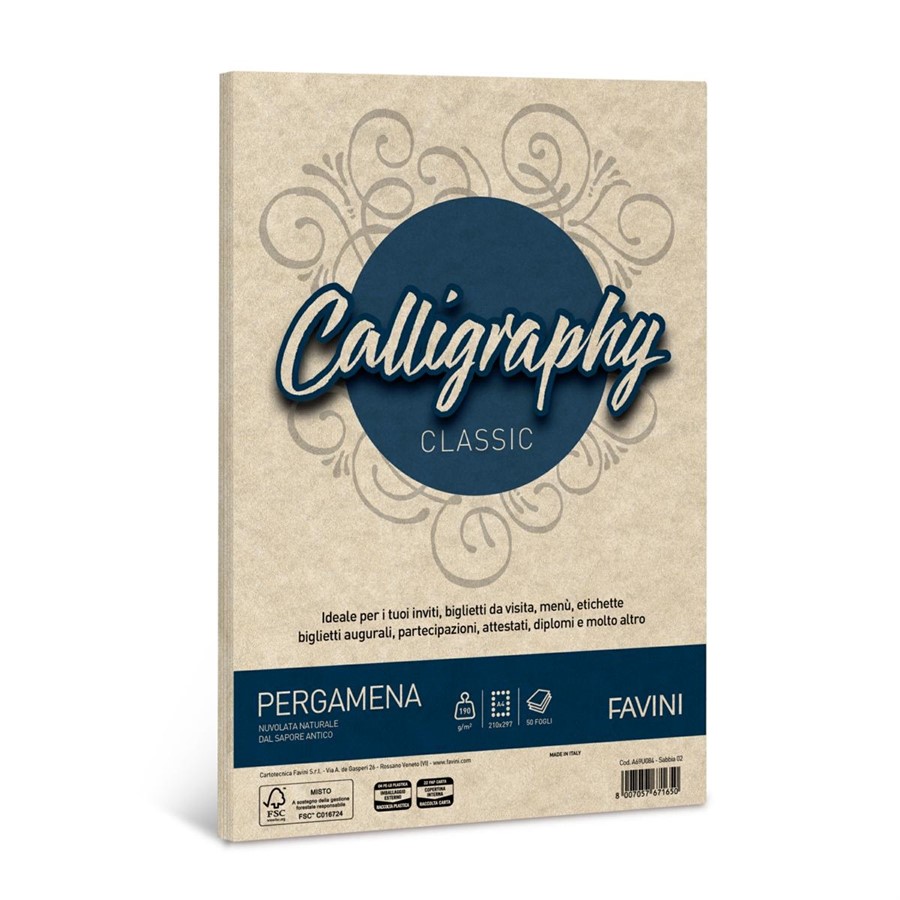 Calligraphy PERGAMENA gr190 SABBIA A4 f50