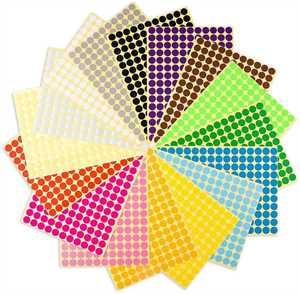 FOGLI Etichette pz10 DIAMETRO 22 VERDE