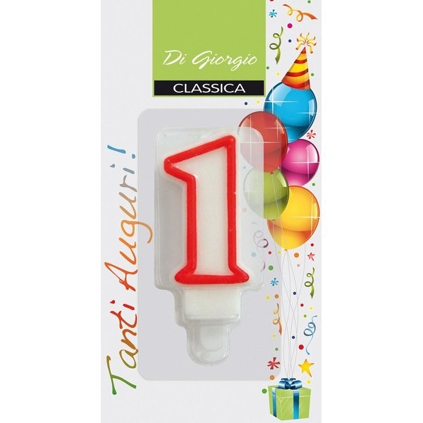 Candela NUMERO 1 pz6 COMPLEANNO