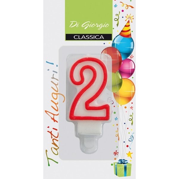 Candela NUMERO 2 pz6 COMPLEANNO