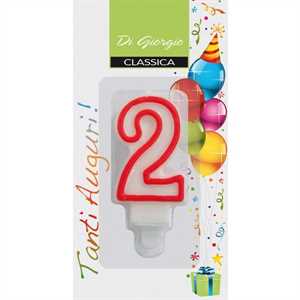 Candela NUMERO 2 pz6 COMPLEANNO