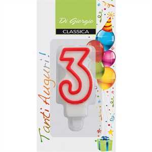 Candela NUMERO 3 pz6 COMPLEANNO