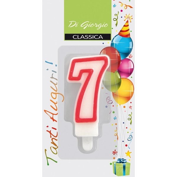 Candela NUMERO 7 pz6 COMPLEANNO