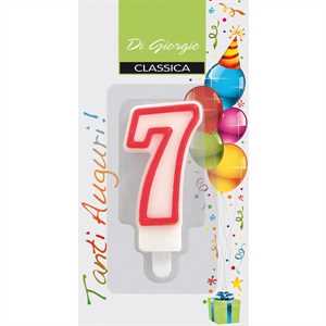 Candela NUMERO 7 pz6 COMPLEANNO