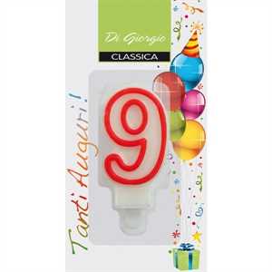 Candela NUMERO 9 pz6 COMPLEANNO
