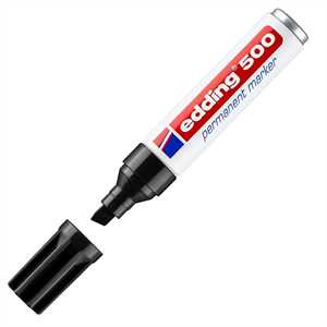 Marker EDDING 500 PUNTA SCALPELLO Nero