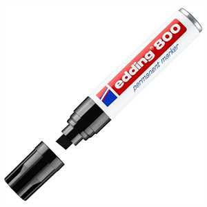 Marker EDDING 800 PUNTA SCALPELLO Nero