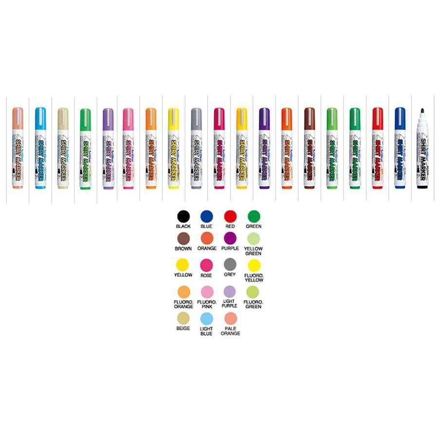Marker Stoffa T-SHIRT Rosa Fluo