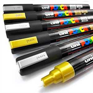 UNI-POSCA  MEDIO PC5M Argento