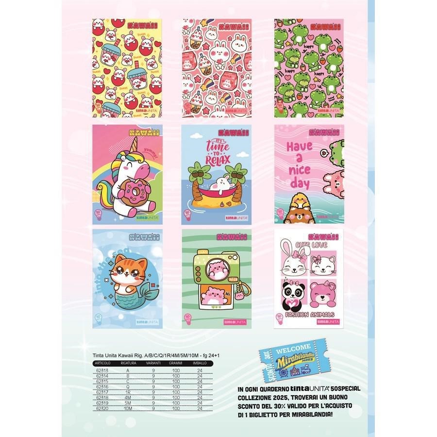 MAXI 10M TINTA UNITA KAWAII 50 SPECIAL 100GR