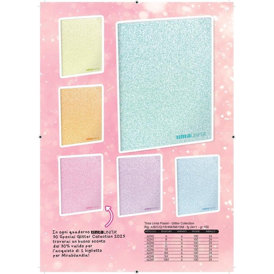 MAXI 10M TINTA UNITA PASTEL GLITTER 50 SPECIAL 100GR