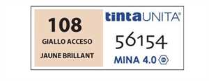 PASTELLI TINTAUNITA MINA 4MM 12PZ GIALLO ACCESO 108