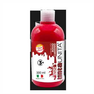 TEMPERA PRONTA 500ML ROSSO CARMINIO TINTAUNITA