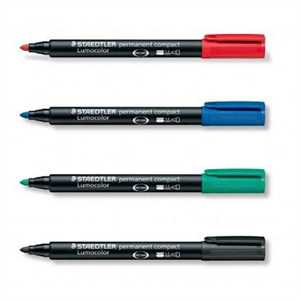 Marker LUMOCOLOR Punta Super Fine Permanente NERO