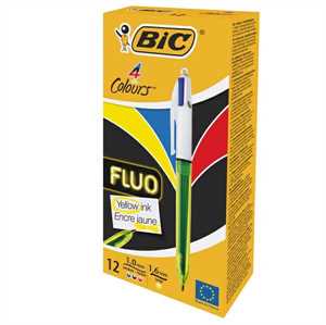 BIC 4 COLOURS FLUO