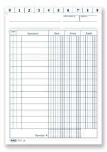 SCHEDE DARE/AVERE/SALDO CM14,8x10,5 PZ100 VERTIC.BIANCA 533100000G