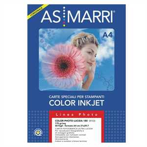 MARRI CARTA PHOTO INKJET GR180 f50 A4 LUCIDA *8103*