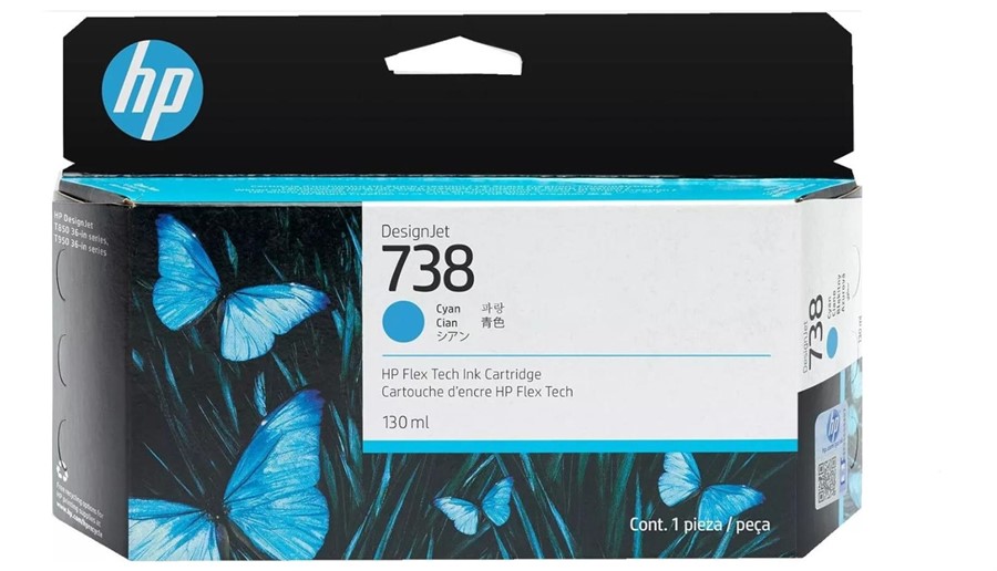 HP CIANO 738 130ML DESIGNJET 498N5A