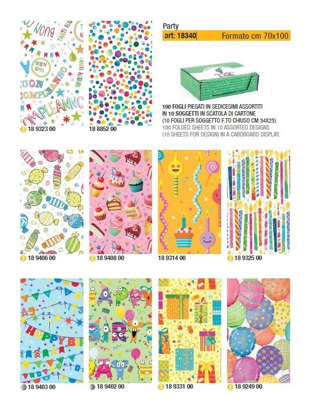 CARTA REGALO 100X70 100FF PARTY