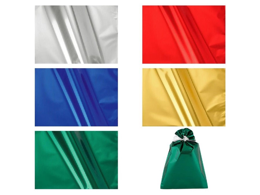 BUSTA ARG.40x65 MILLERIGHE METAL PZ.50 NATALE