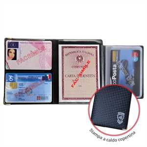 PORTADOCUMENTI MULTICARD SCUDO CARBON 1060SCF