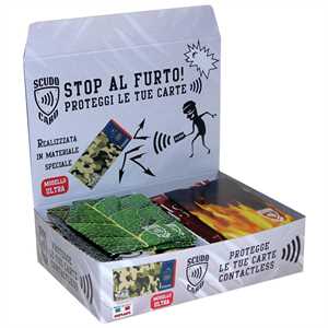 PORTACARTE DI CREDITO Singola SCUDO CARD ULTRA FANTASIA