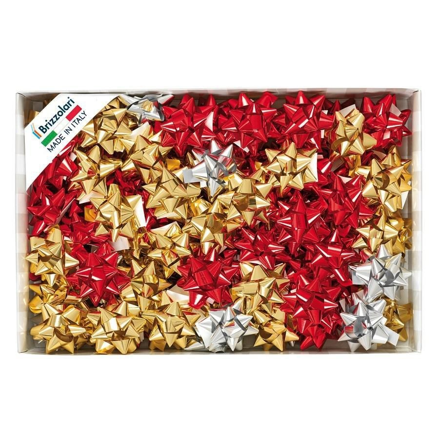 STELLE mm14 pz100 ROSSO/ORO METAL