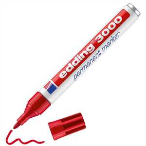 Marker EDDING 3000 PUNTA TONDA Rosso