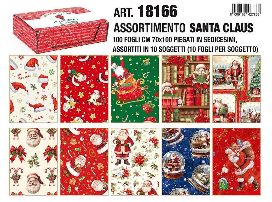 Carta REGALO SANTA CLAUS cm70x100 f100 NATALE