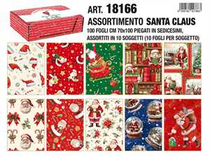 Carta REGALO SANTA CLAUS cm70x100 f100 NATALE